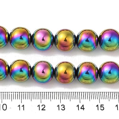Electroplated Synthetic Magnetic Hematite Beads Strands G-I364-K01-07-1