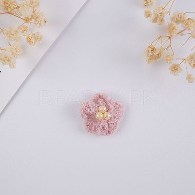 Flower Wool Ornament Accessories AJEW-WH0816-165D-1