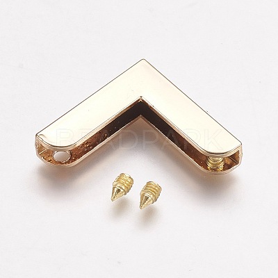 Zinc Alloy Bag Corner Protectors X-PALLOY-WH0008-01KCG-1