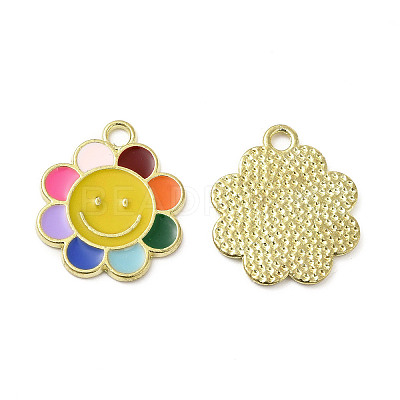 Alloy Enamel Pendants ENAM-B050-04G-04-1