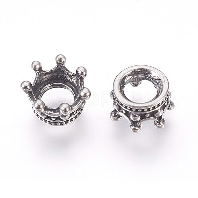 316 Surgical Stainless Steel European Beads STAS-F195-073AS-1
