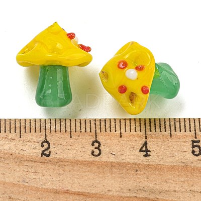 Handmade Bumpy Lampwork Beads LAMP-S067-01B-1