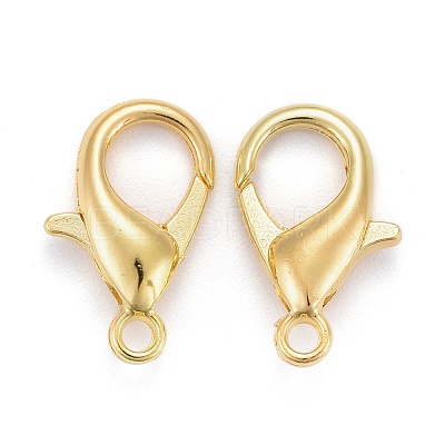 Zinc Alloy Lobster Claw Clasps X-E106-G-1