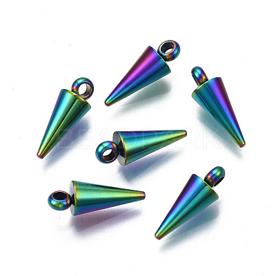 Ion Plating(IP) 201 Stainless Steel Charms STAS-S119-110-1