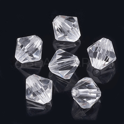Transparent Acrylic Beads TACR-S146-5mm-01-1