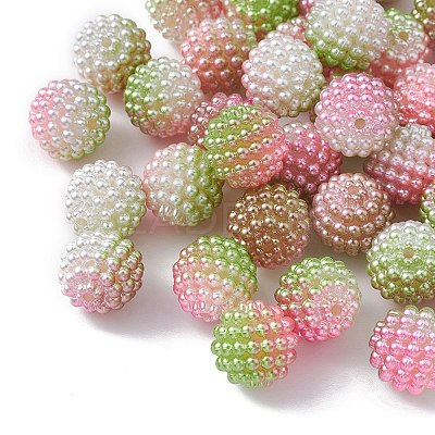Imitation Pearl Acrylic Beads OACR-FS0001-42B-1