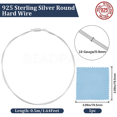 925 Sterling Silver Wires STER-BBC0006-69B-1