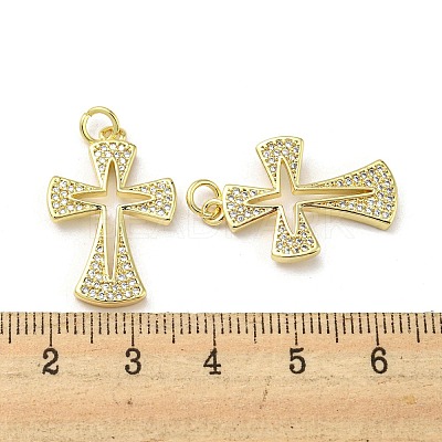 Brass with Cubic Zirconia Pendants FIND-Z023-08D-1