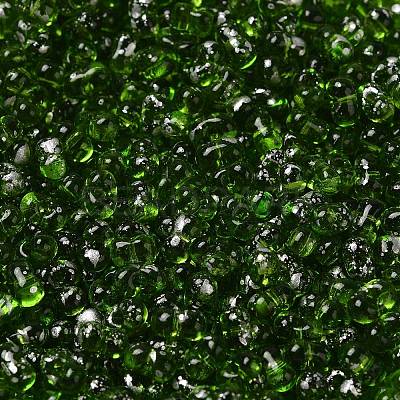 Spray Painted Glass Seed Beads SEED-F005-07A-02-1