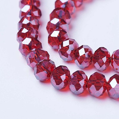 Electroplate Glass Beads Strands LS-EGLA-A034-T8mm-A06-1