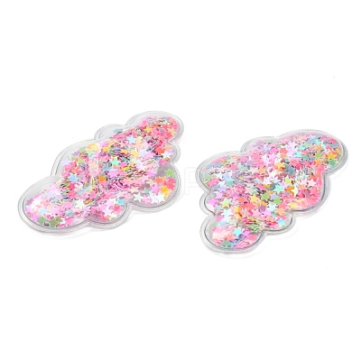 Quicksand Sequin Plastic Cabochons X-OHAR-CJC0002-04B-1