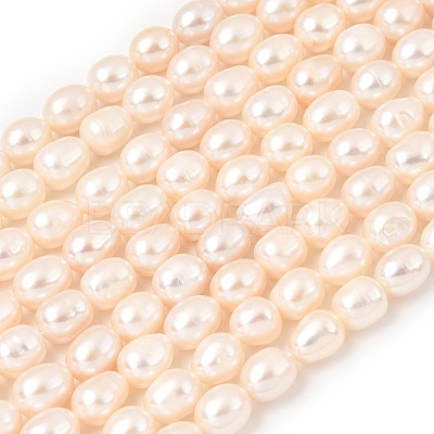 Natural Cultured Freshwater Pearl Beads Strands PEAR-F020-04A-3A-1