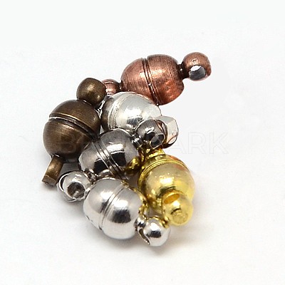 Round Brass Magnetic Clasps X-KK-D331-M-1