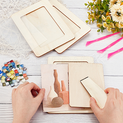 DIY Mosaic Photo Frame Making Kit DIY-OC0004-45-1