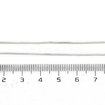 Brass Box Chain Necklaces for Women NJEW-G160-17S-1