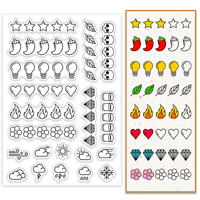PVC Plastic Clear Stamps DIY-WH0631-0674-1