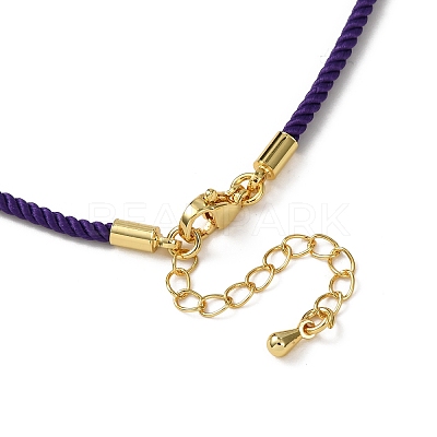 2MM Round Nylon Milan Cord Necklace Makings MAK-F038-C06-G-1