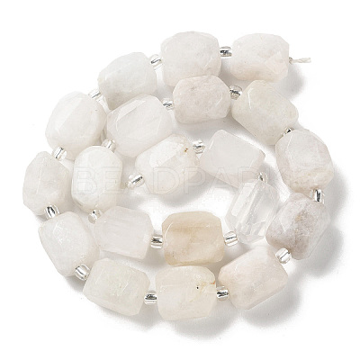 Natural White Moonstone Beads Strands G-C105-A05-01-1