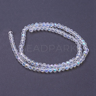 Electroplate Glass Beads Strands EGLA-J042-4mm-AB03-1