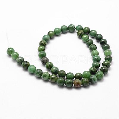 Natural African Jade Beads Strands G-D840-53-8mm-A-1