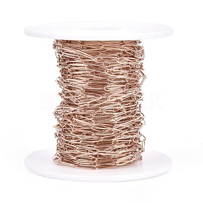 Ion Plating(IP) 304 Stainless Steel Paperclip Chains CHS-F010-01C-RG-01-1