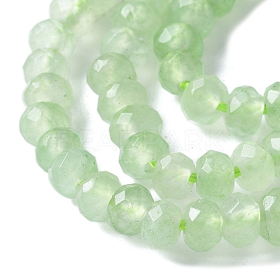 Dyed Natural Malaysia Jade Rondelle Beads Strands X-G-E316-2x4mm-56-1
