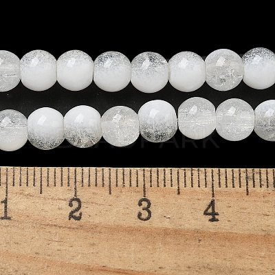 Crackle Glass Beads Strands GLAA-U001-6mm-07-1