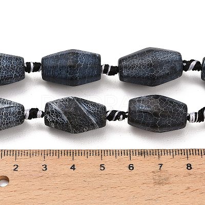Natural Weathered Agate Beads Strands G-A321-B02-02-1