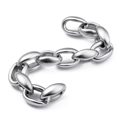 Handmade Spray Painted CCB Plastic Cable Chains AJEW-JB00738-03-1