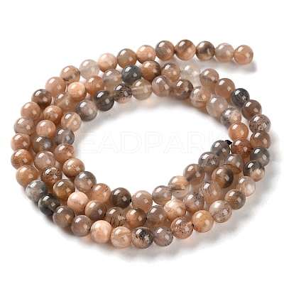 Natural Black Sunstone Beads Strands G-U009-A01-01-1