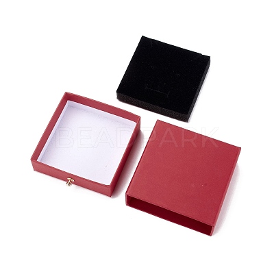 Square Paper Drawer Jewelry Set Box CON-C011-03A-02-1