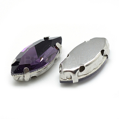 Sew on Rhinestone RGLA-T034-6x12mm-17-1