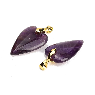 Natural Amethyst Pendants G-E570-01G-05-1