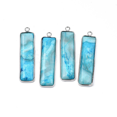 Natural Agate Pendants G-S359-386F-1