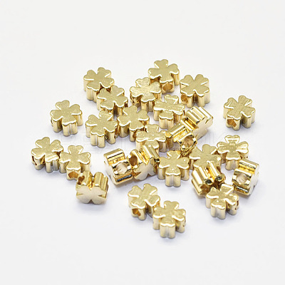 Long-Lasting Plated Brass Beads KK-K193-057G-NF-1