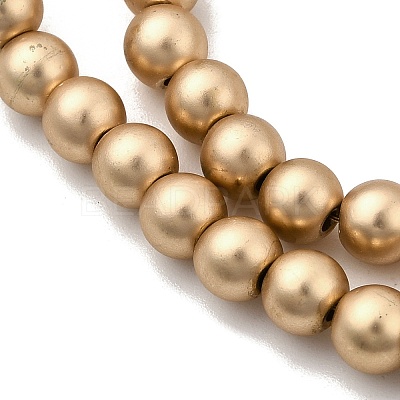 Electroplated Synthetic Non-magnetic Hematite Beads Strands G-H327-D01-01A-1