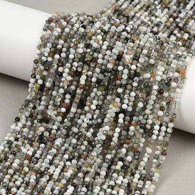 Natural Moss Agate Beads Strands G-RM2025-A33-2mm-1