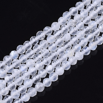 Natural Rainbow Moonstone Beads Strands G-R465-02B-1