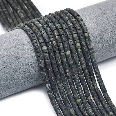 Natural Kambaba Jasper Beads Strands G-P575-B13-4x2mm-1