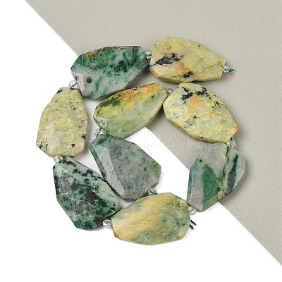 Natural Green Moonstone Beads Strands G-P548-B07-01-1