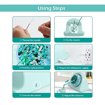 Plastic Automatic USB Beading Machine for Polymer Clay Heishi Beads AJEW-K046-02B-1