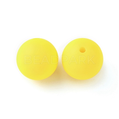 Food Grade Eco-Friendly Silicone Focal Beads LS-SIL-WH0013-01G-1