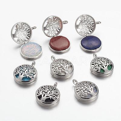 Natural & Synthetic Gemstone Pendants G-G910-C-1