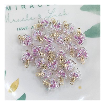 Luminous Glow in the Dark Glass Pendants FIND-PW0017-20E-1