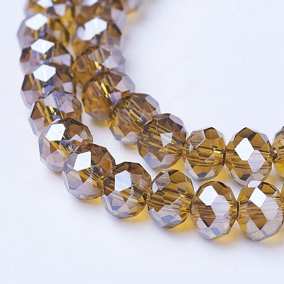 Electroplate Glass Beads Strands EGLA-A034-T2mm-A12-1