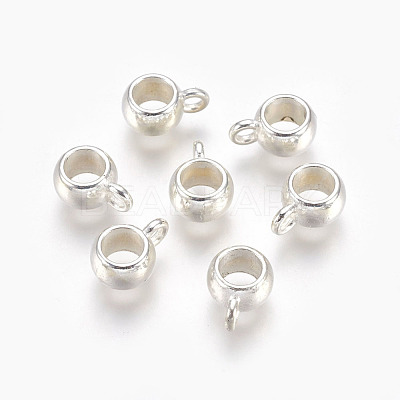 Tibetan Style Alloy Tube Bails TIBEP-LFH251Y-S-LF-1