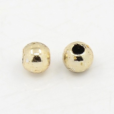 Plating Plastic Acrylic Round Beads PACR-L003-8mm-KC-1