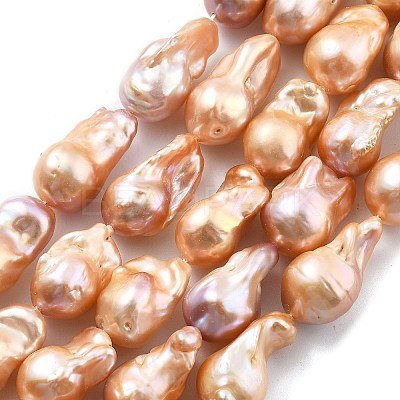 Natural Nucleated Pearl Beads Strands PEAR-B004-15C-04E-1