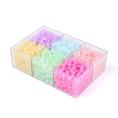 650-700G Colors Acrylic Imitation Jelly Beads OACR-T029-83M-1