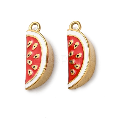 304 Stainless Steel Enamel Pendants STAS-B100-06G-08-1